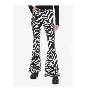 Zebra print flared pants NWT *SOLD OUT*